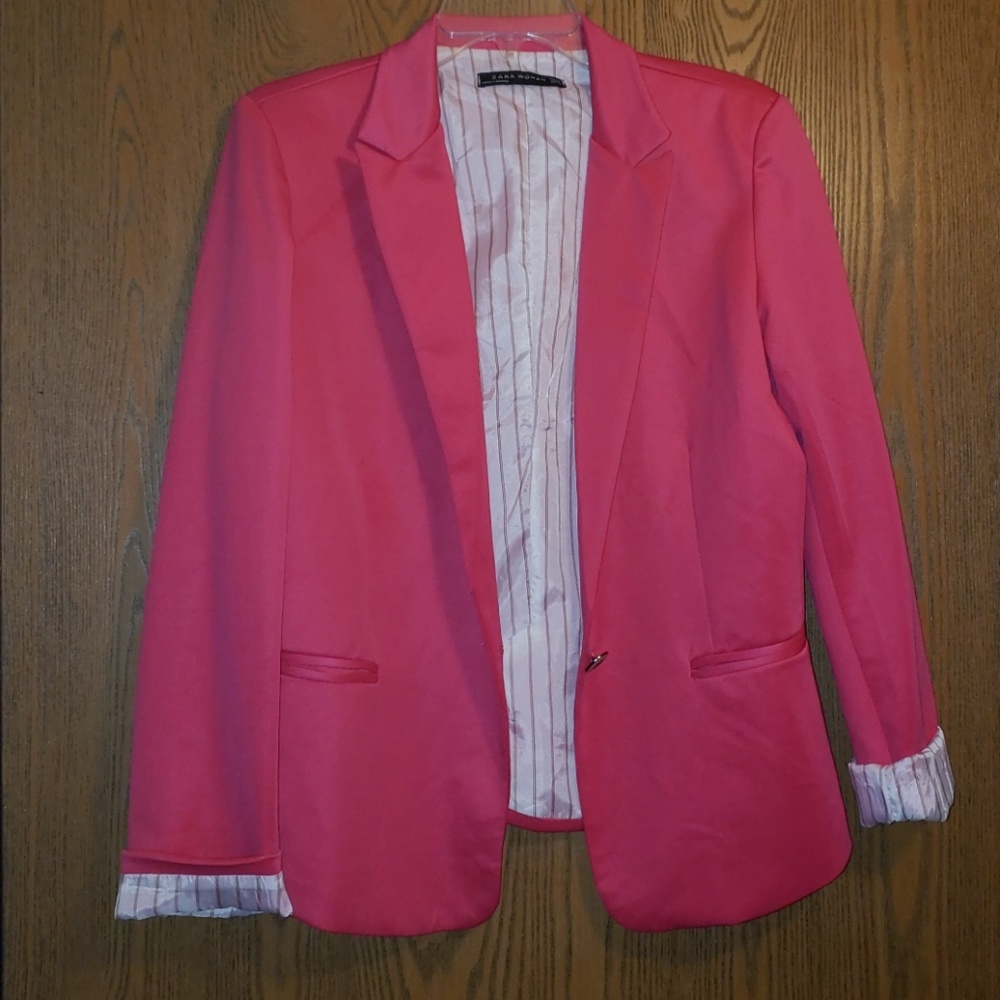 Zara pink blazer